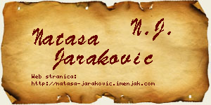 Nataša Jaraković vizit kartica